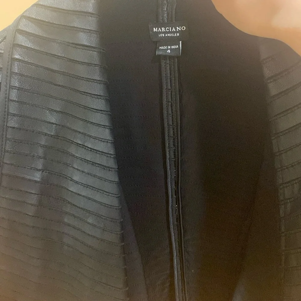 Marciano 100% leather Guess Shayna black leather jacket - Picture 10 of 12